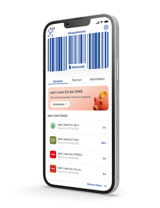 Bluecode – die Bezahl-App, die deine Treue belohnt.